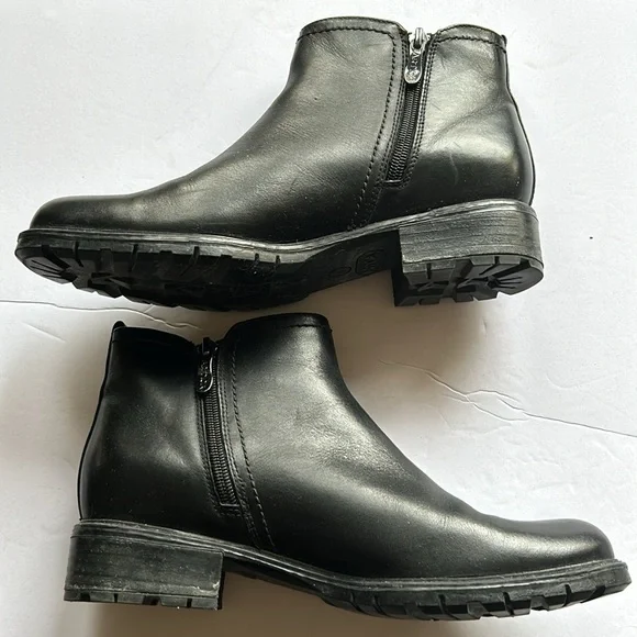 Artica Brown's Black Lug Sole Lined Chelsea Ankle Boot SZ 8 - Picture 6 of 13